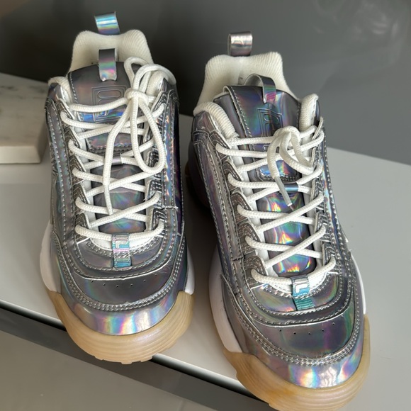 FILA Disruptor II Iridescent Metallic Sneakers ✨ - Picture 6 of 11